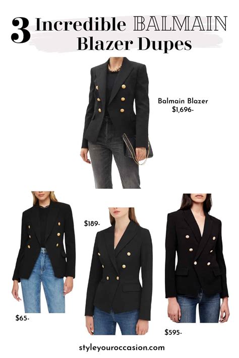balmain blazer dupe 2017